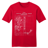 1990 Cincinnati Batting Lineup Tee